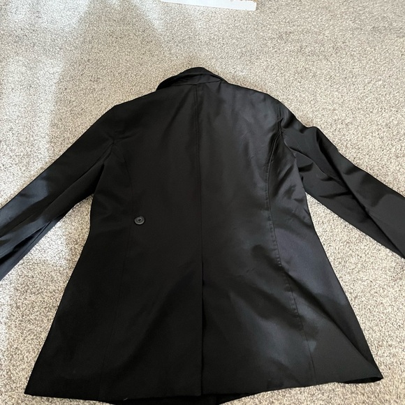 Fleet Street Black Pea Coat size large - Picture 2 of 8
